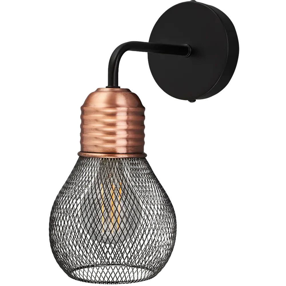 Бра Freya: настенный светильник в стиле лофт с металлической сеткой 89168239 STLM-0920387 - Вид №1
