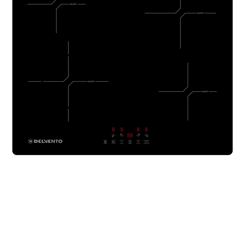 9140888 Электрическая варочная поверхность Delvento V60D24S100 STDN-0053744 - Вид №1