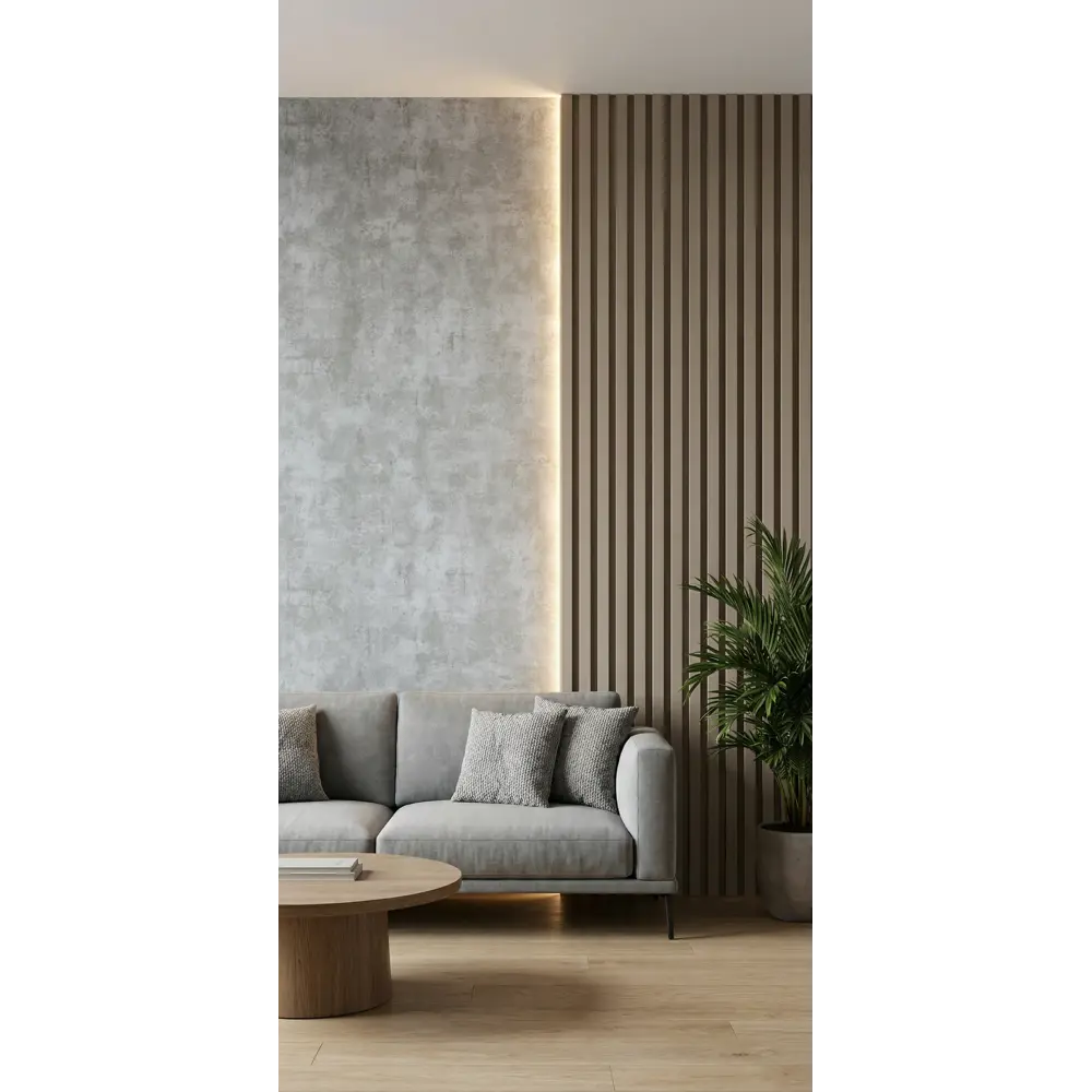 Реечная панель Рейки прямоугольник МДФ цвет мокко 2700x122x12 мм 4 шт Santreyd STLM-2207678 - Вид №6