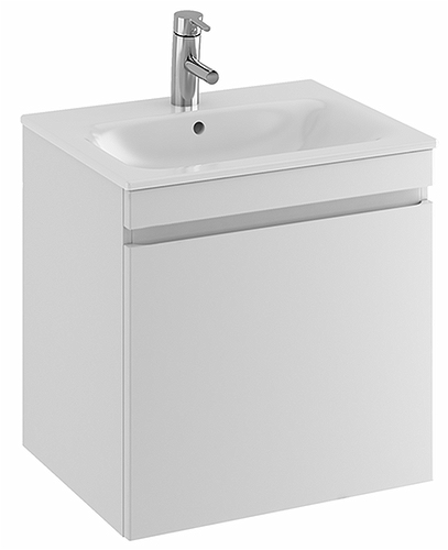 42390 IFO Renova Плоская тумба для тонкой раковины с ящиком и внутренним ящиком, Ш = 988 мм, Ш1 = 1000 мм, темно-серый  - Вид №6