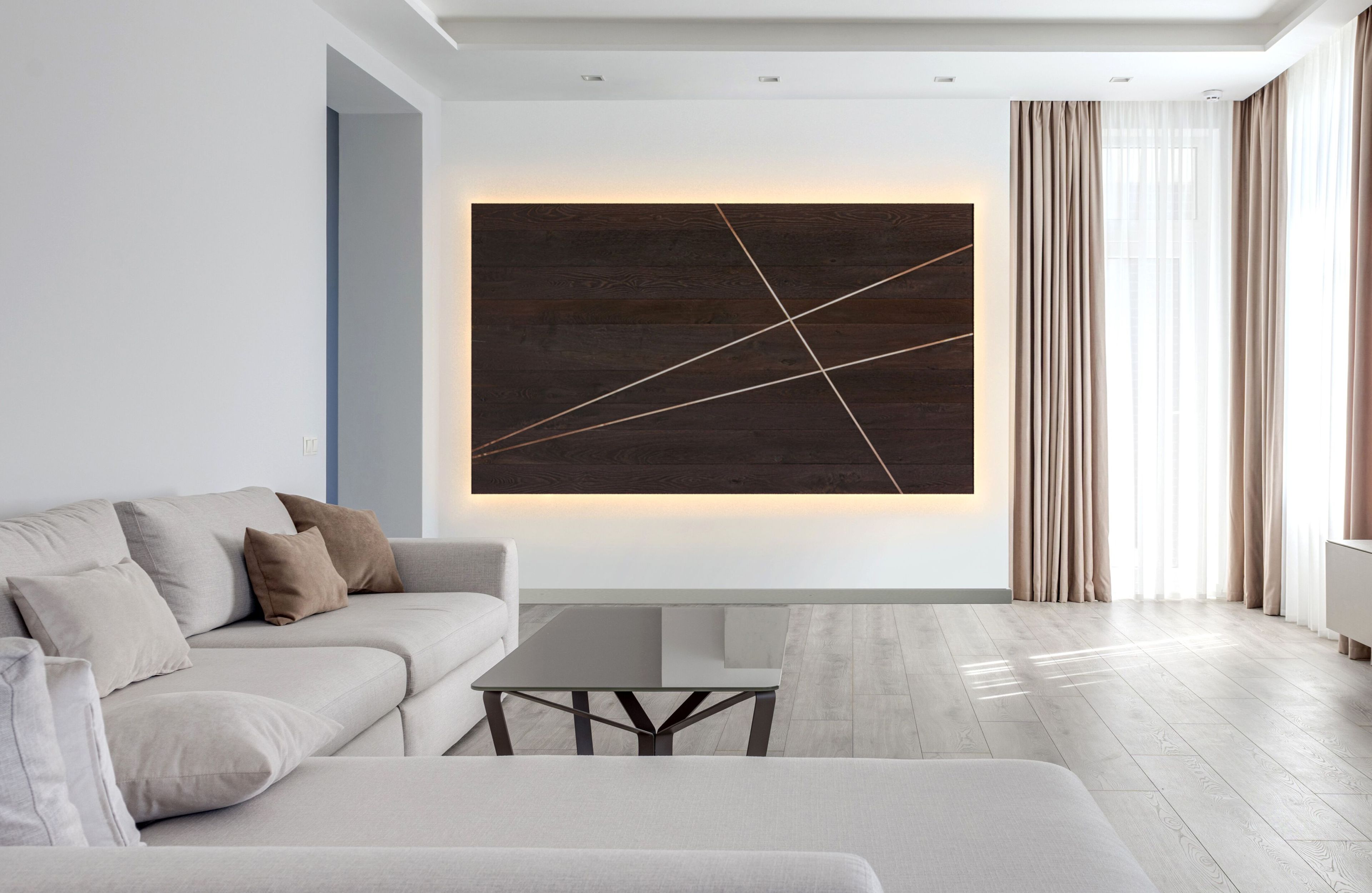 Яркая декоративная панель из дуба Mobart Ben Woodframe ARCH-00073517