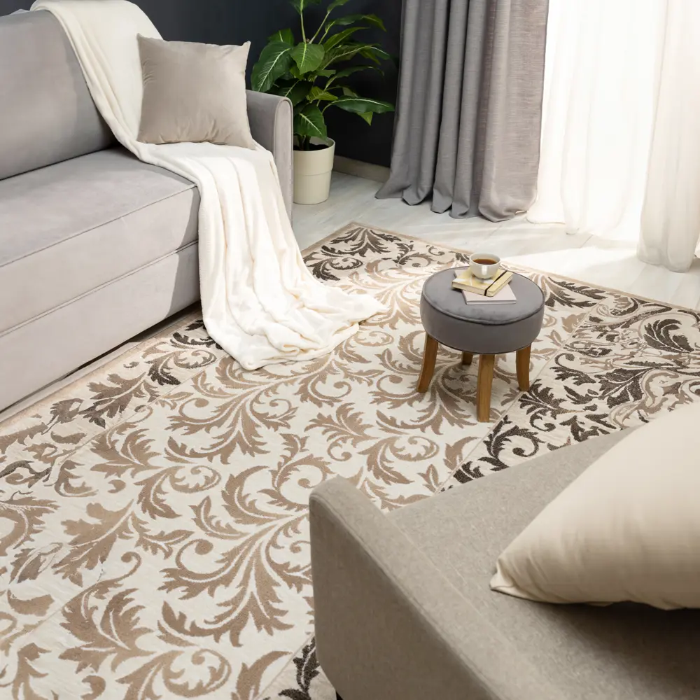 Ковер полипропилен Люкс L011 150x300 см цвет бежевый MERINOS STLM-2202065