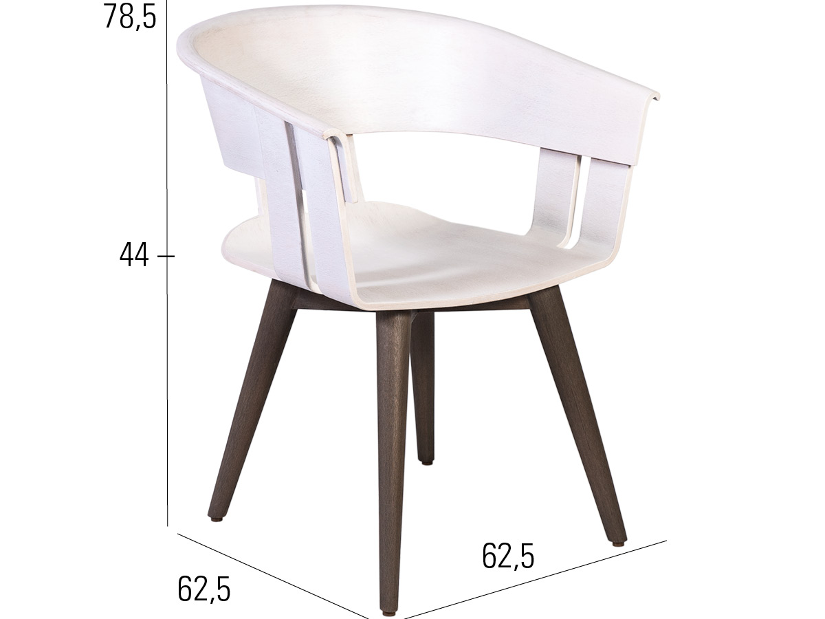 72.00.0544 Кресло северное сияние белое Mbm  - Вид №2