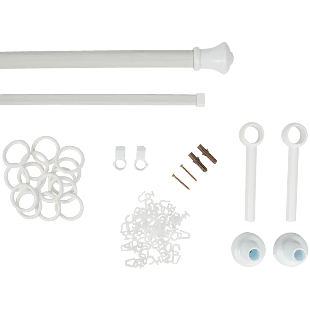 Карниз двухрядный Успех 160 см цвет лайт РУССКИЕ КАРНИЗЫ STLM-2101533 - Вид №1