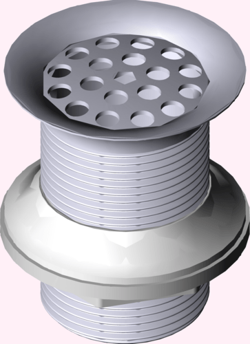Канализационная арматура  Сифоны для умывальников и биде  Универсальные и донные клапаны VIEGA 112 936 Модель 5216.1 Santreyd  - Вид №2