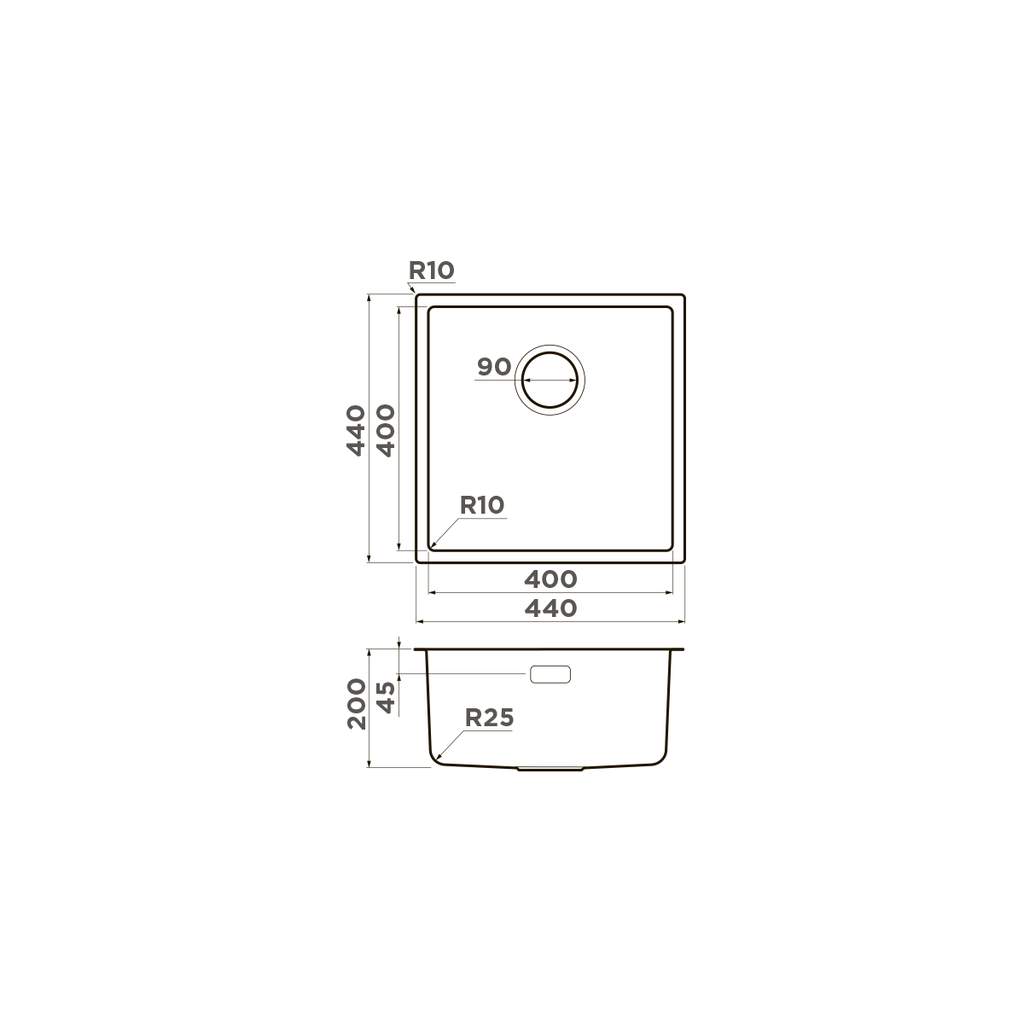 Кухонная мойка Tadzava 44-U/I Ultra IN OMOIKIRI 4993801 - Вид №2
