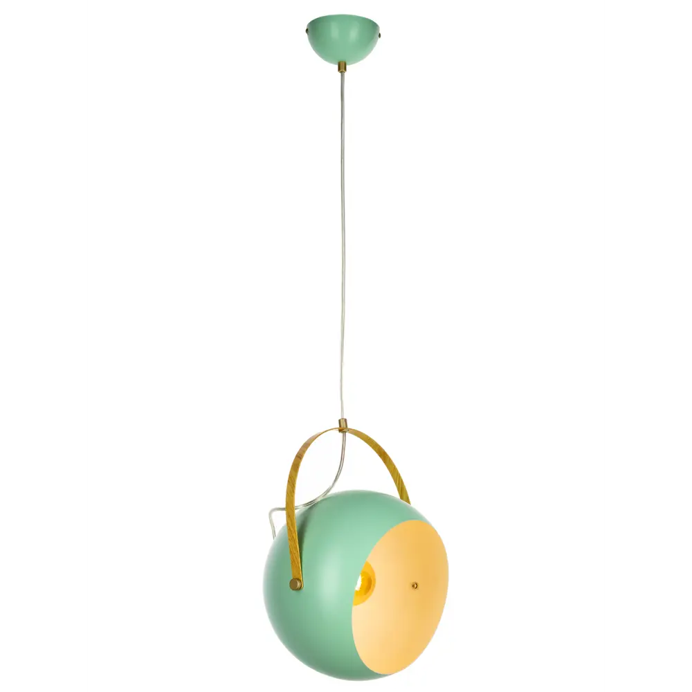 Люстра подвесная «Morila Green», 1 лампа, 10 м², с диммером, цвет зеленый LAMPLANDIA STLM-2032738 - Вид №1