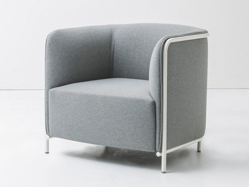 GABER Кресло из ткани с подлокотниками Place 280. - Вид №1