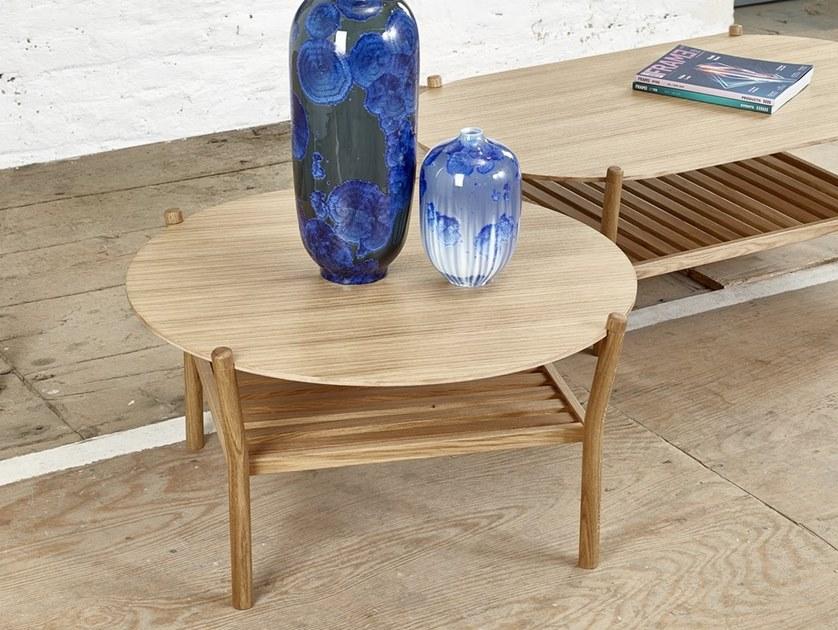 TON Круглый журнальный столик с журнальной полкой для гостиной Anix sun-id-1438608 - Вид №4