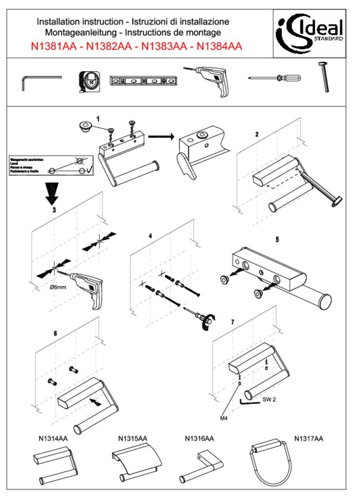 N1383AA Держатель для запасного рулона туалетной бумаги Ideal Standard CONNECT - Вид №3