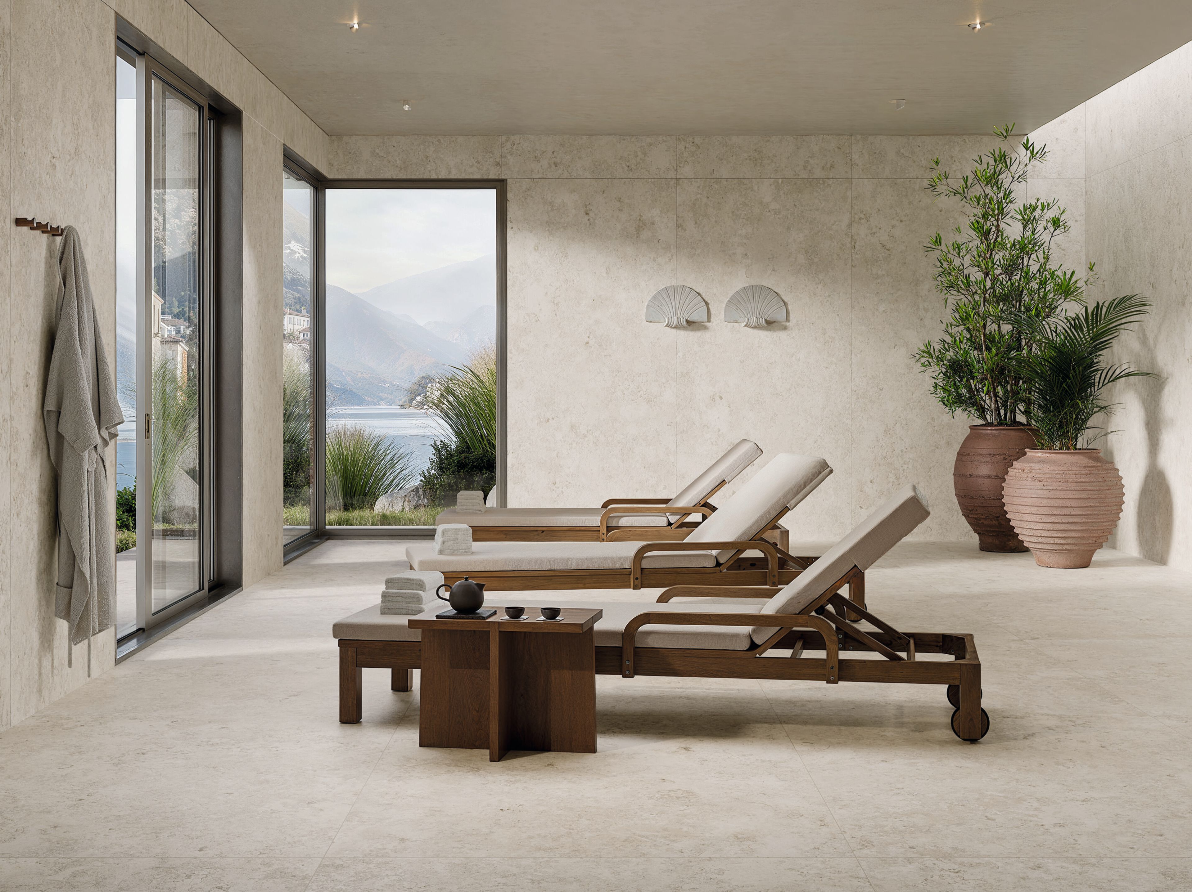 Пол / облицовка керамогранита с эффектом камня CERAMICA FONDOVALLE Jura Mood ARCH-00012142