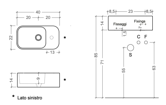 Керамическая прямоугольная столешница Nic Mini Living ARCH-00146164 - Вид №6