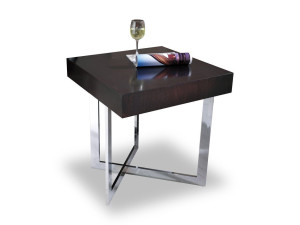 Высокий квадратный деревянный журнальный столик