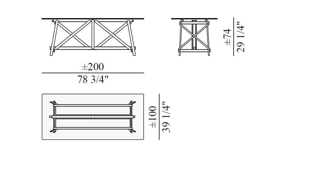 Стол Edra для наружного применения ARCH-00000274 - Вид №6