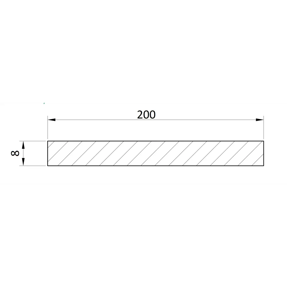 Добор 2070x200х8 мм ПВХ ламинация цвет венге 83832384 STLM-2073562 КРОНОПРОФИЛЬ  - Вид №1
