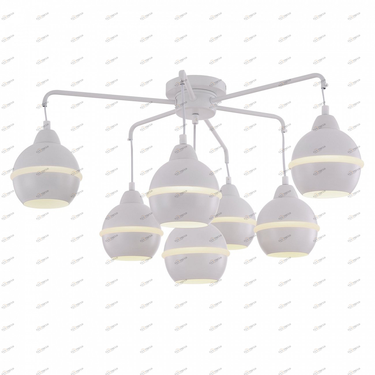 Светильник потолочный на 7 ламп белый Tommasa FR5004CL-07W FREYA MODERN 00-3957027 Белый