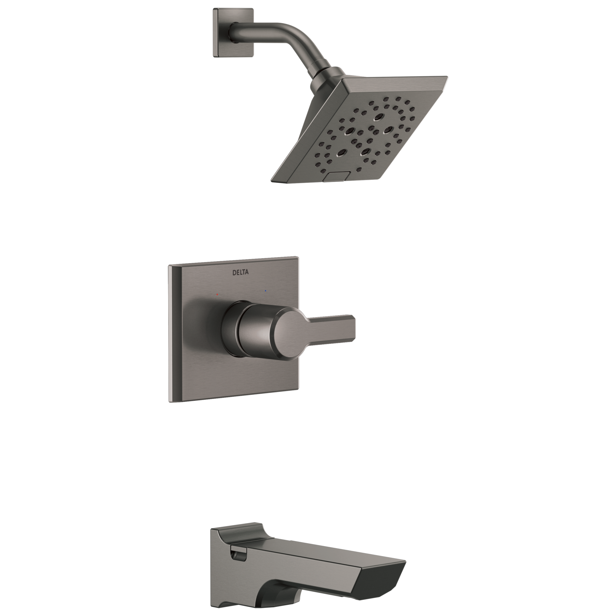 T14499-KS Monitor® 14 Series H2Okinetic® Ванна и душевая панель Delta Faucet Pivotal Черный нержавеющий 