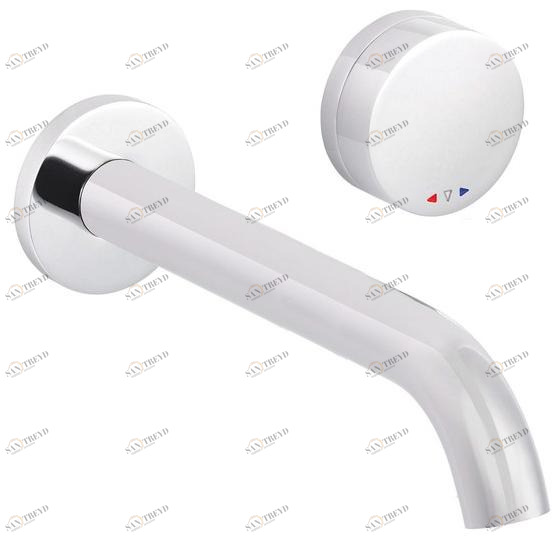 rvb Смеситель для умывальника настенный на 2 отверстия Tune 4596.--.52