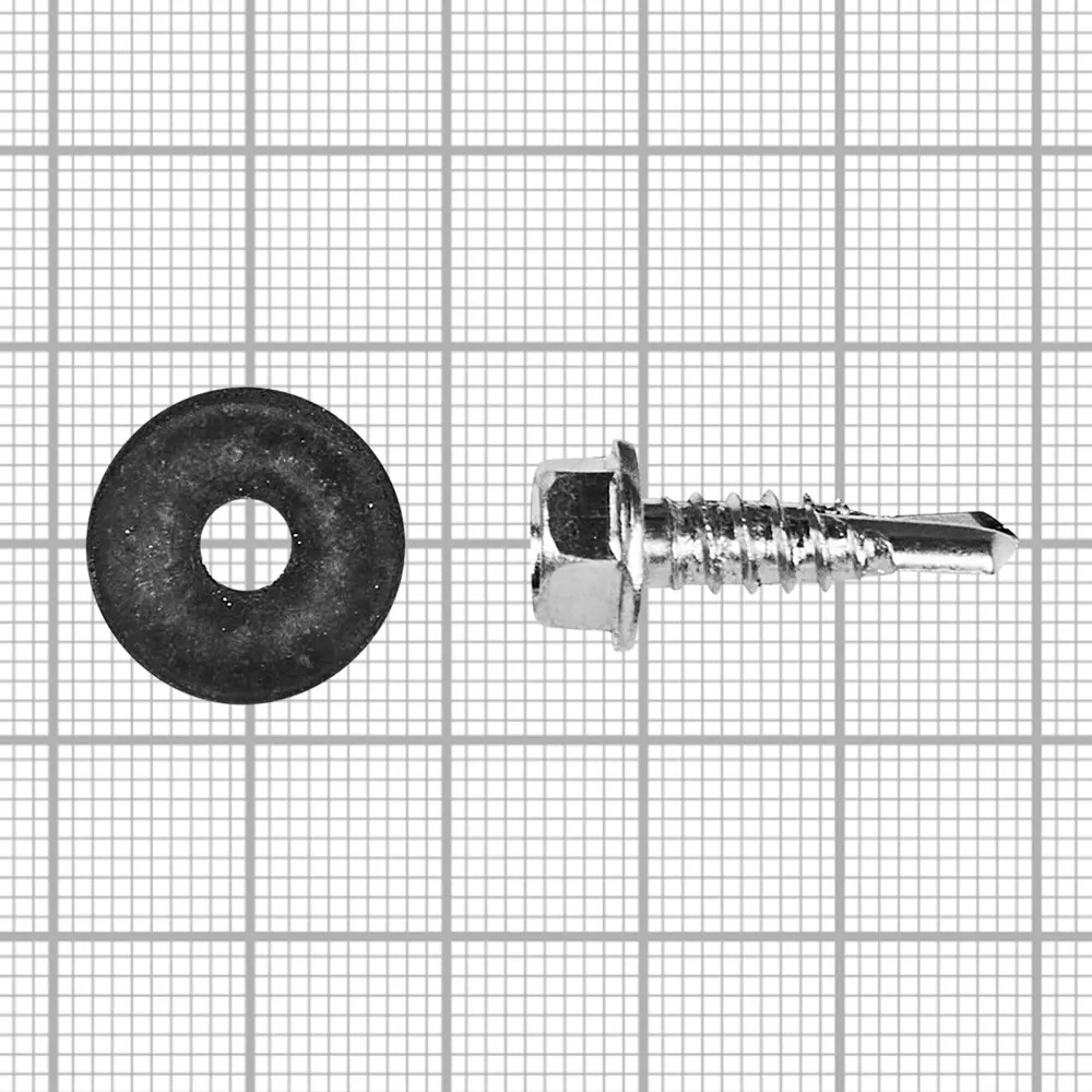 Саморезы кровельные STANDERS с пресс-шайбой 5,5×19 мм (16 шт) 89212991 STLM-1006968 - Вид №3