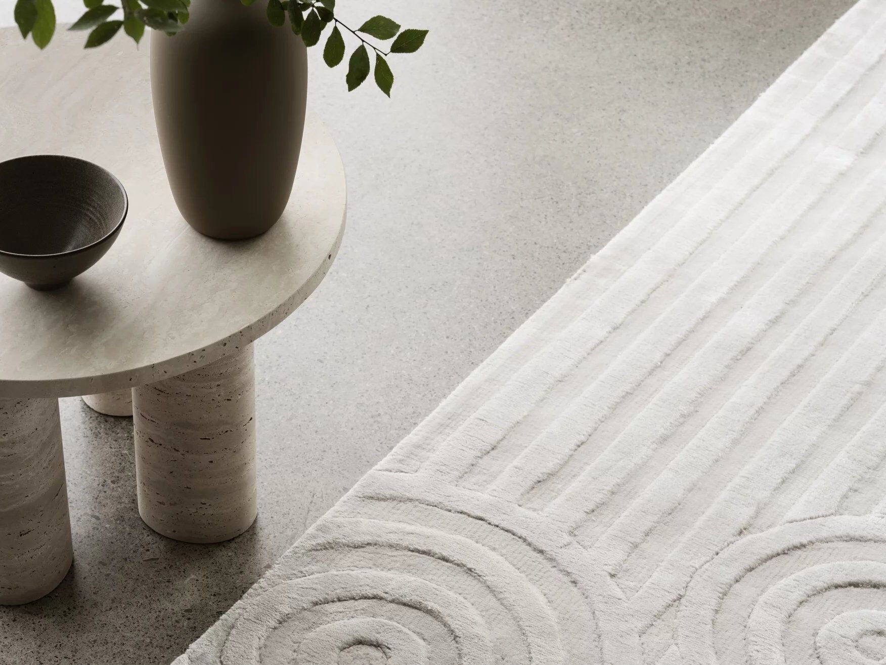 Прямоугольный однотонный коврик из вискозы blomus UZU ARCH-00075434 - Вид №3