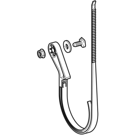 364.052.00.1 Хомут Geberit GIS для канализационной трубы Geberit  - Вид №1