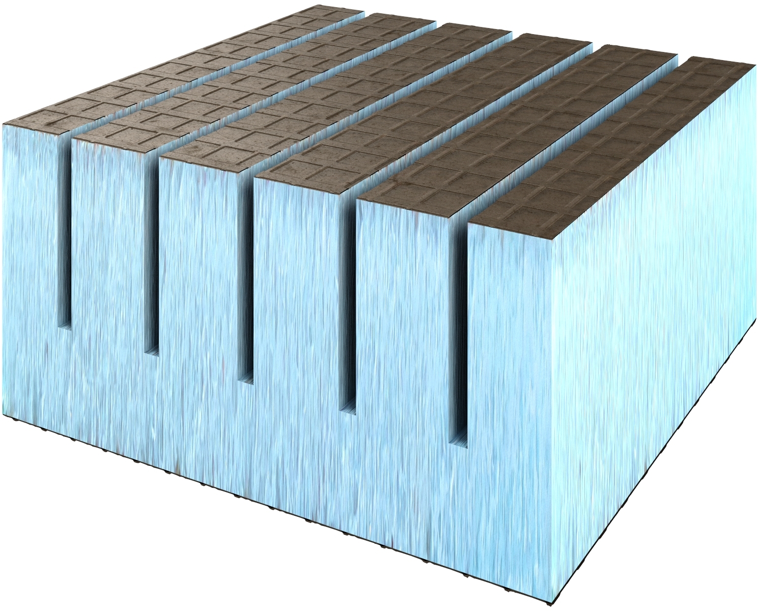 RPG3RL50#2 RPG Панель для создания изогнутых поверхностей, продольное сечение 2500x600x50 LO