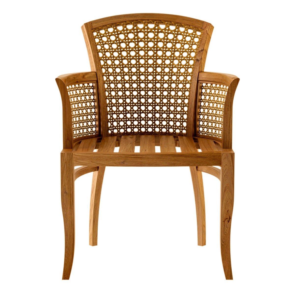 Садовый стул из тикового дерева Deco с подлокотниками ASTELLO Tournesol ARCH-00131315 - Вид №2