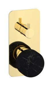 Внешние части встроенного в стену смесителя на 3 потребителя WE ARE IB mr312ii_2 Pale Gold Marmo