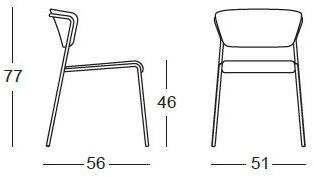 SCAB DESIGN Стул из ткани Lisa sun-id-1471434 - Вид №9