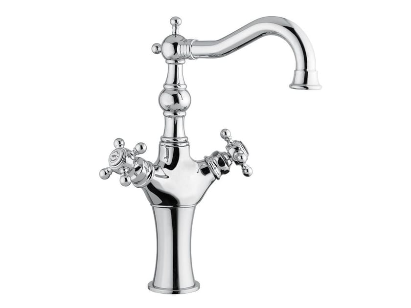 Хромированный латунный смеситель для раковины с одним отверстием Bugnatese ARCADIA ARCH-00064548