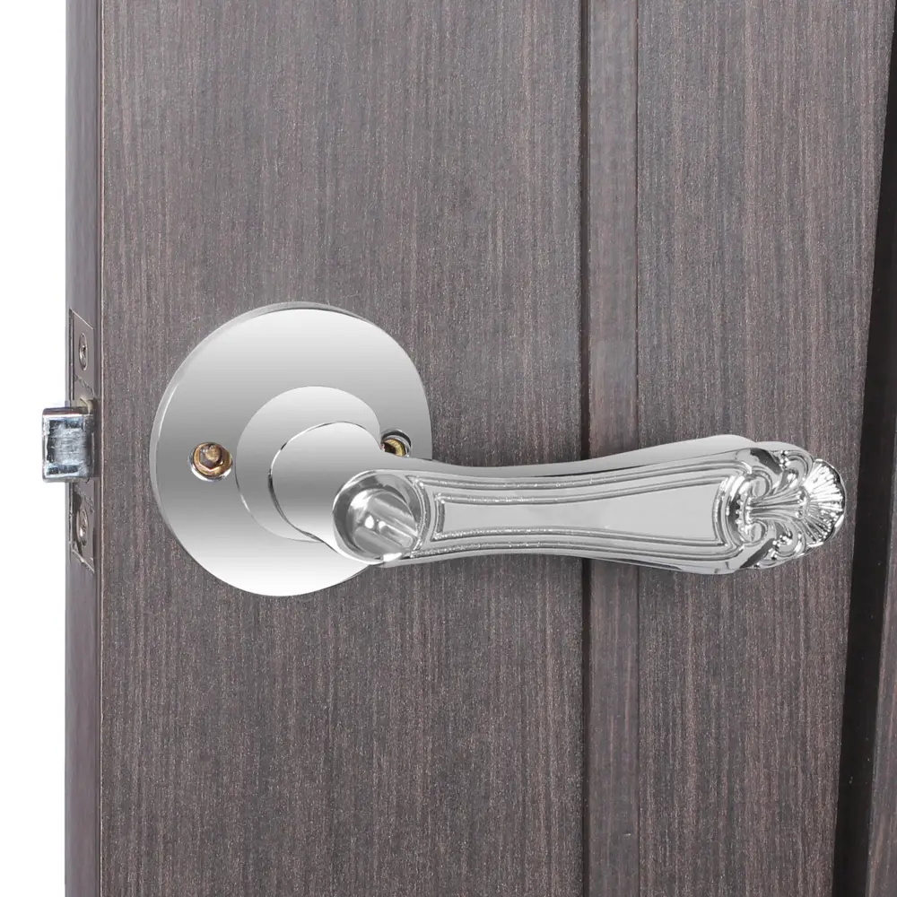 Ручка-защёлка 637/BL СР-Е, с фиксатором, цвет хром FUARO STLM-2045259 - Вид №4