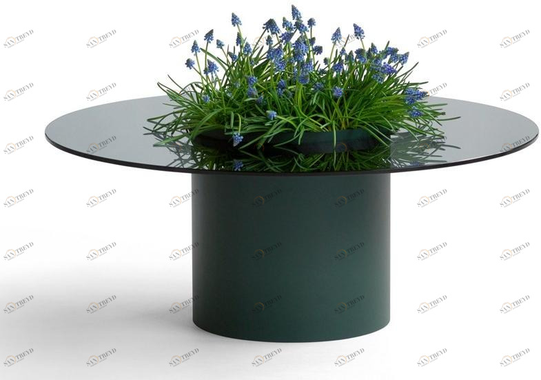 Blå Station Стеклянный журнальный столик с вещевым ящиком Bucket Bla Station sun-id-1474350