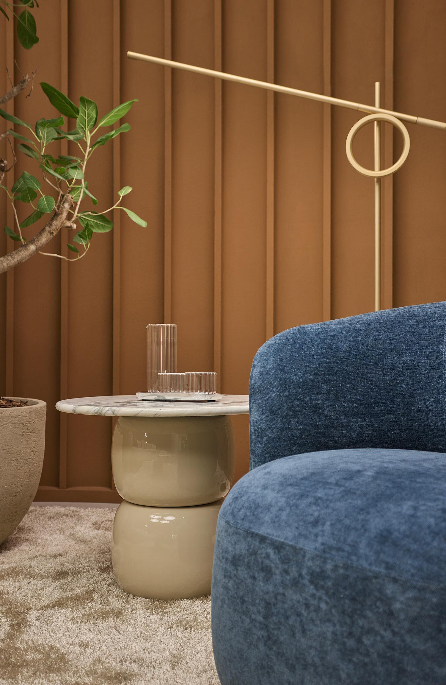 Круглый мраморный журнальный столик Marelli Lua ARCH-00126738 - Вид №3