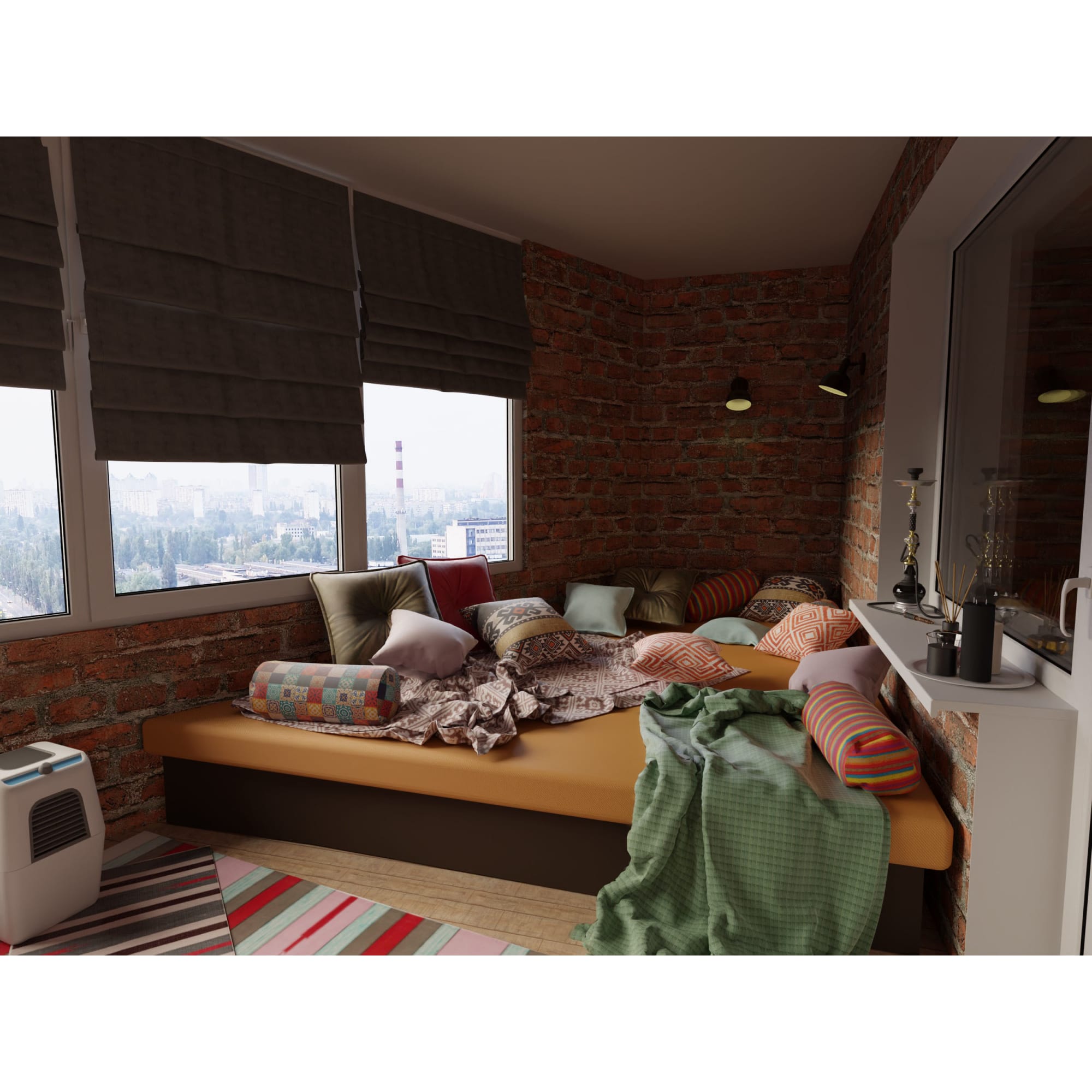 82018416 Свеча-столбик «Рустик», 7х8 см, цвет графит Santreyd  - Вид №2