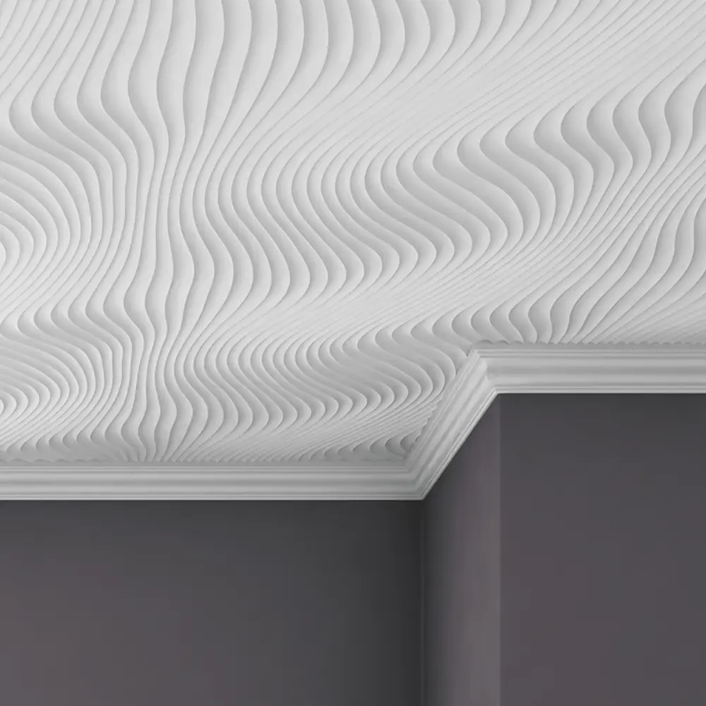 Плинтус потолочный экструдированный полистирол Inspire 06004E белый 40x45x2000 мм 17095296 STLM-2020194  - Вид №4