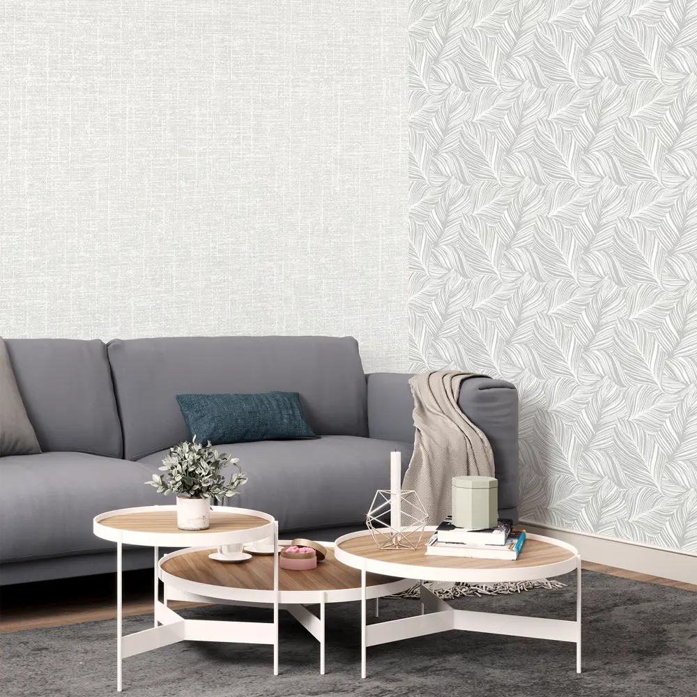 Обои флизелиновые Palitra Home Tilia серые 1.06 м HC31188-14 89231581 STLM-2107617 - Вид №3