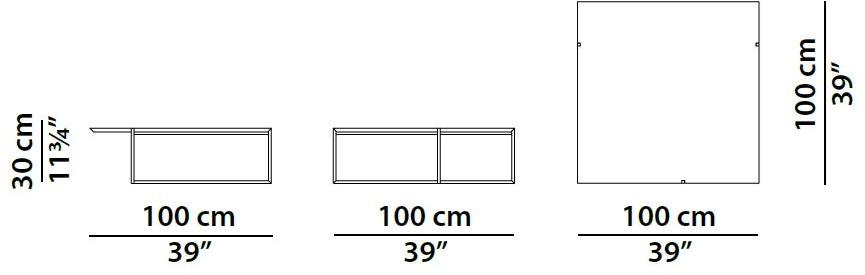 BAXTER Квадратный мраморный журнальный столик Icaro sun-id-1420231 - Вид №4