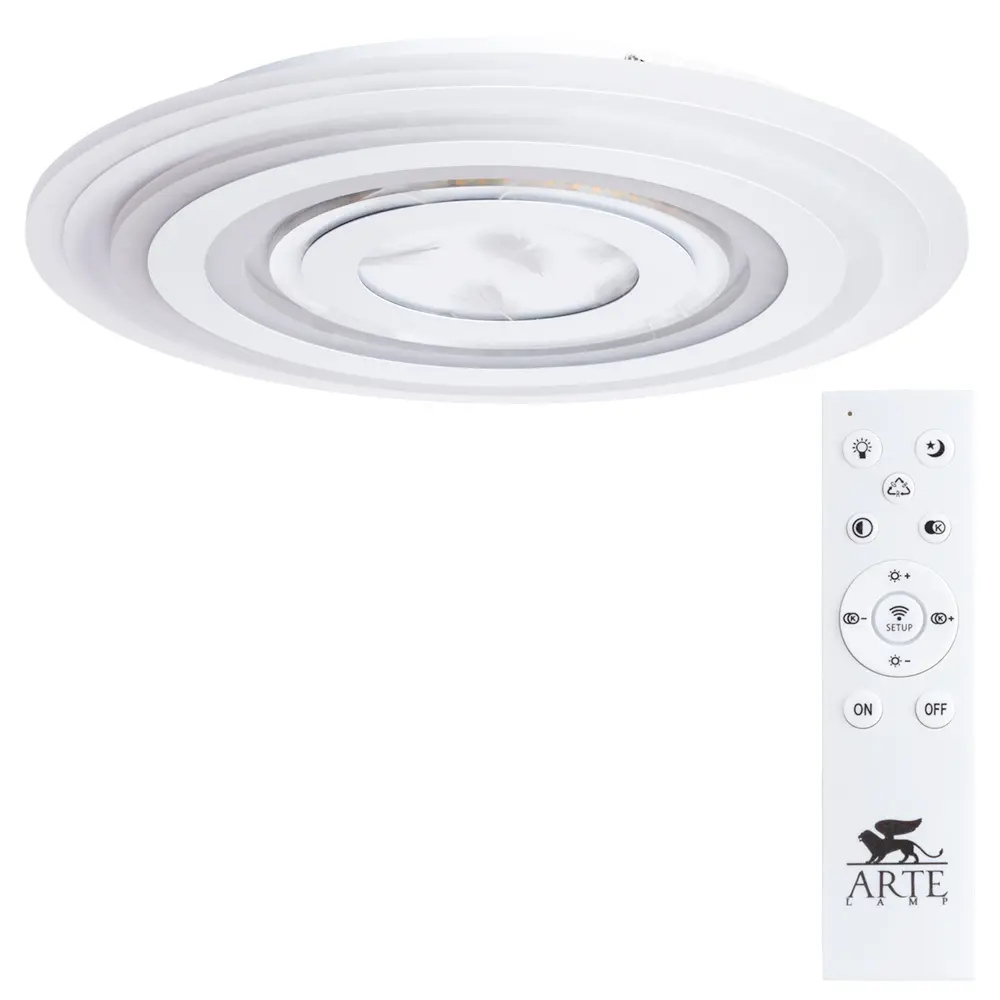 Люстра потолочная Arte Lamp Multi-Piuma с пультом 21 м² регулируемый белый свет управление со смартфона цвет белый 86358479 STLM-2200039  - Вид №2
