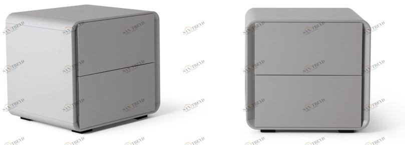 MisuraEmme Тумбочка прикроватная лакированная прямоугольная с ящиками Misuraemme sun-id-1374932