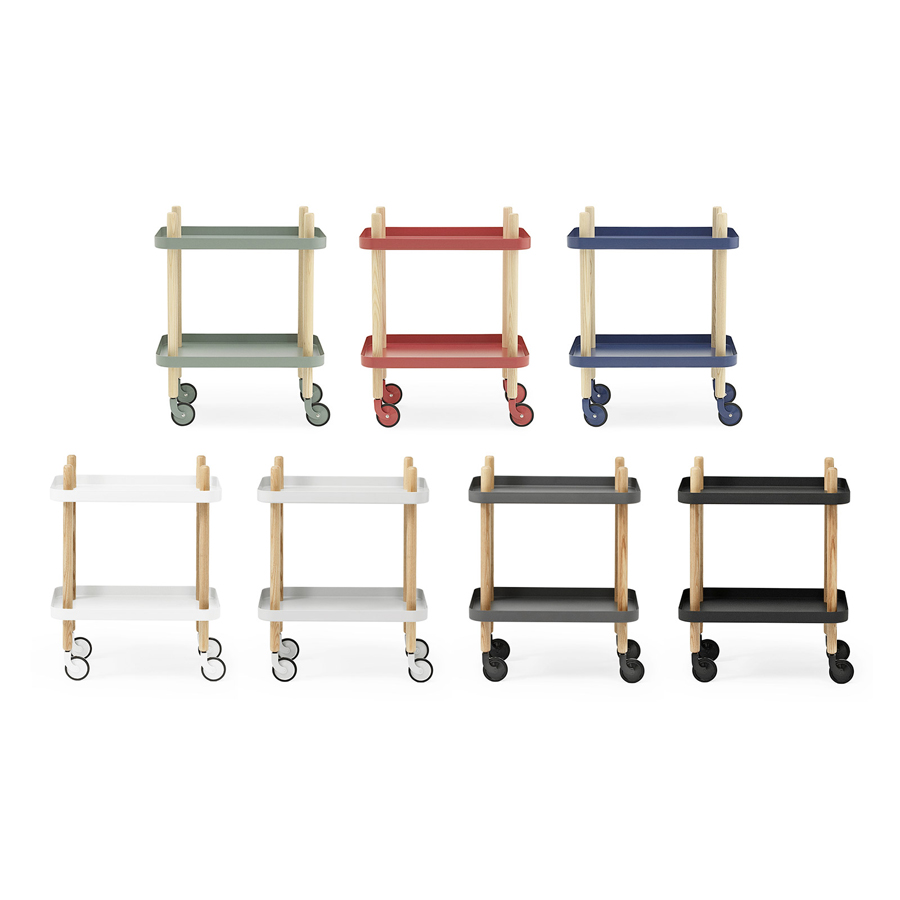 Стол сервировочный на колесиках Block темно-зеленый Normann Copenhagen 602204 - Вид №4