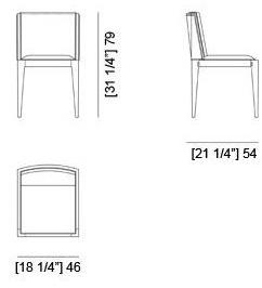 Morelato Мягкий стул ясень Malibù Art. 5193/n MALIBU - Вид №4