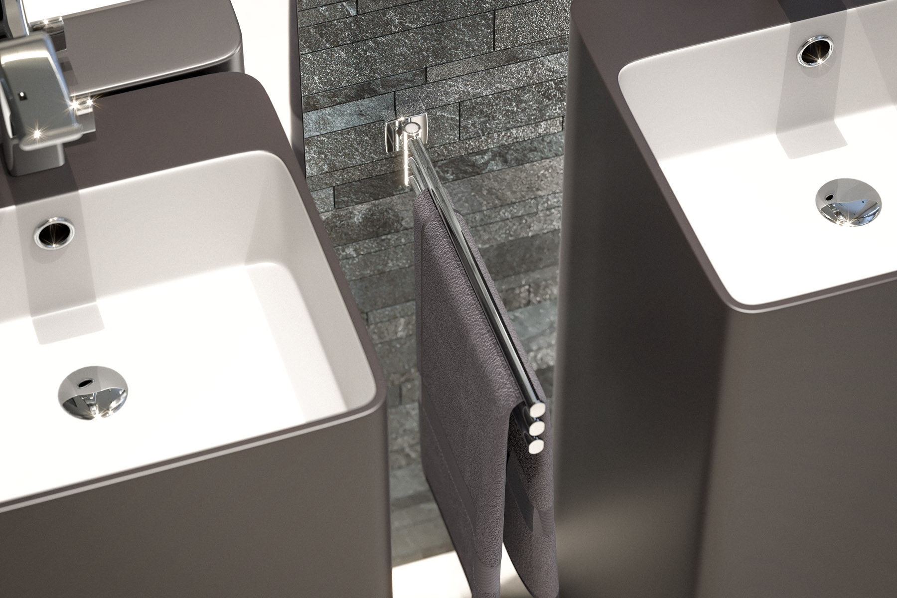 ESP 045 Держатель полотенец поворотный тройной 37 cm FBS Esperado - Вид №2