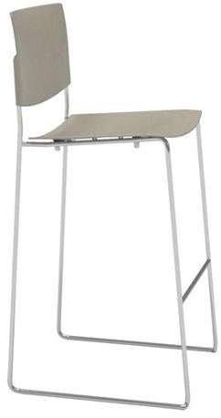 Andreu World Штабелируемый табурет на базе санок из технополимера с подставкой для ног Sit Bq1203-bq1204 - Вид №2