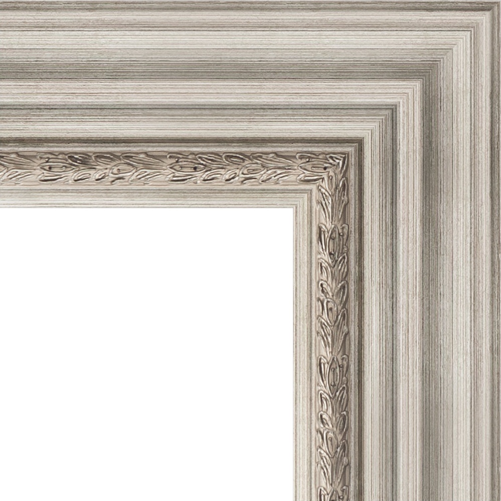 BY 1287 Зеркало с фацетом в багетной раме - римское серебро 88 mm EVOFORM Exclusive - Вид №4