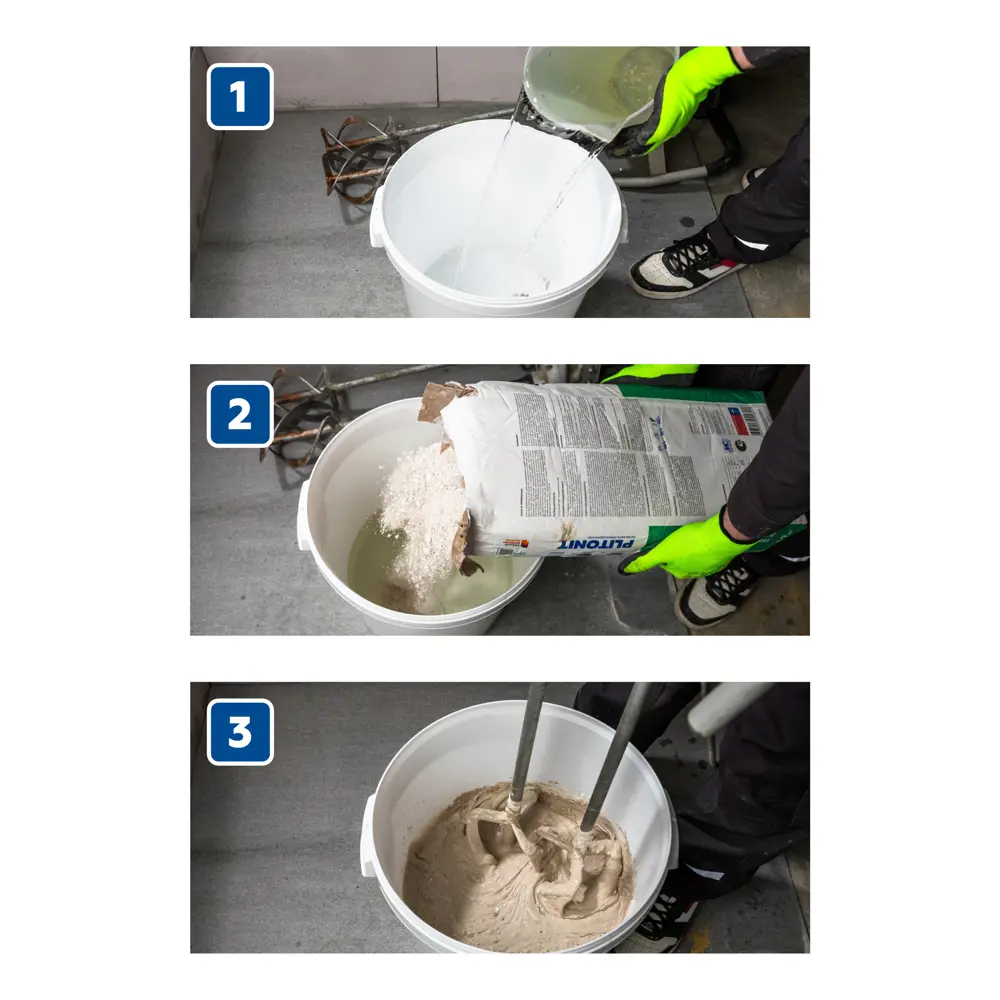 Ровнитель (наливной пол) Plitonit Р Экспресс быстротвердеющий 20 кг STLM-2195034 - Вид №7