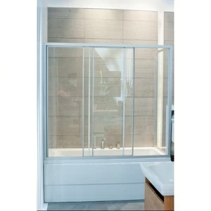 Шторка на ванну 70-80x160-170 GV-413A прозрачное стекло GUTEWETTER PRACTIC PART