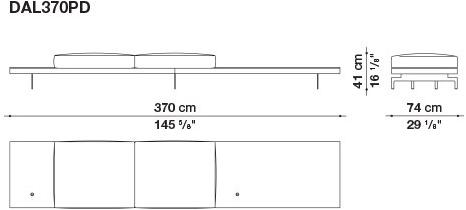 B&B Italia 3-х местный тканевый диван с шезлонгом Dock sun-id-1355318 - Вид №31