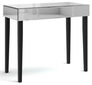 Консоль зеркальная с ящиком и черными ножками "Грэйс" GRAUM  304036 Зеркальный