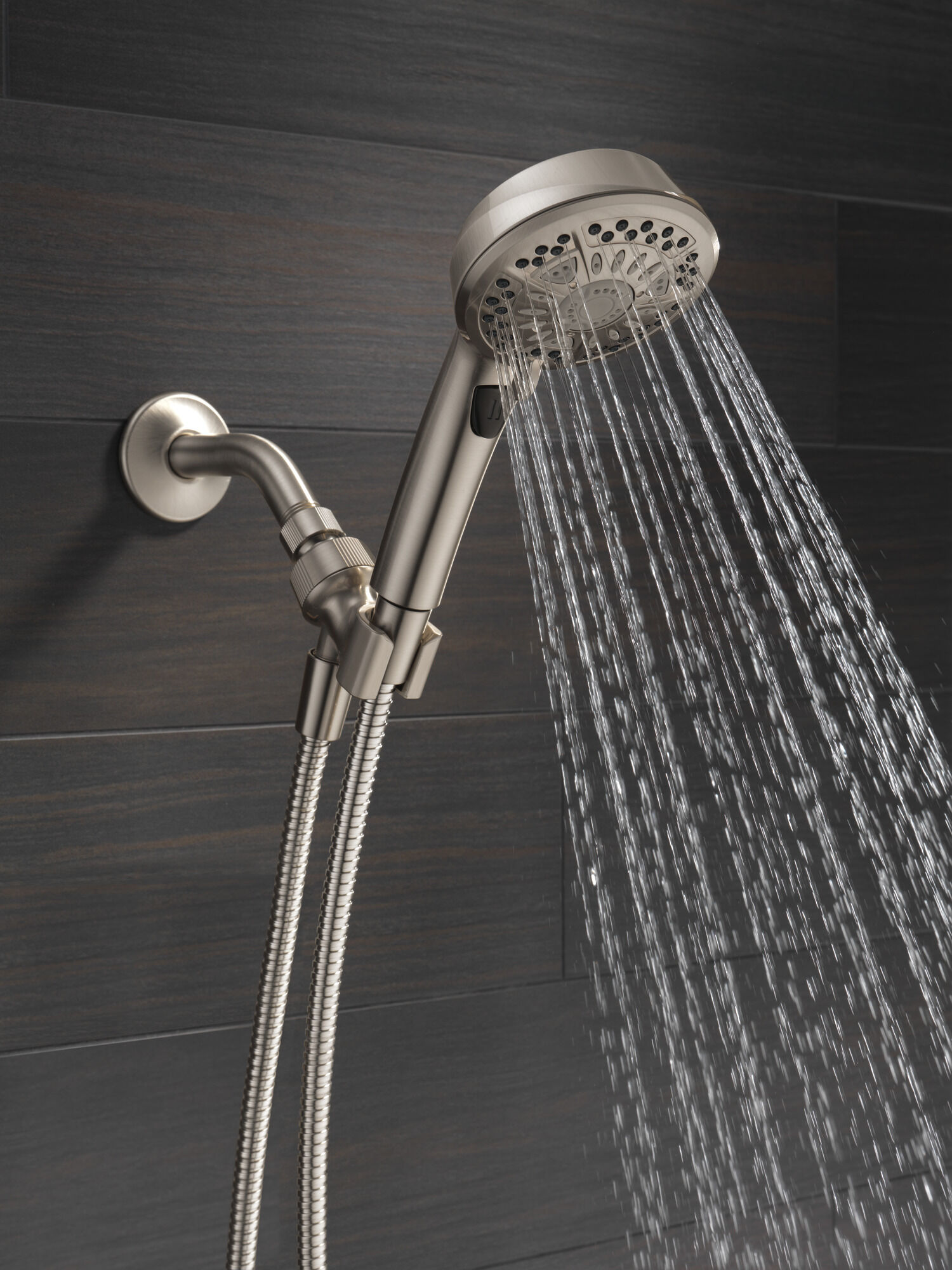 75601SN 7 Настройка ручного душа Delta Faucet Universal Showering Матовый никель Spotshield  - Вид №6