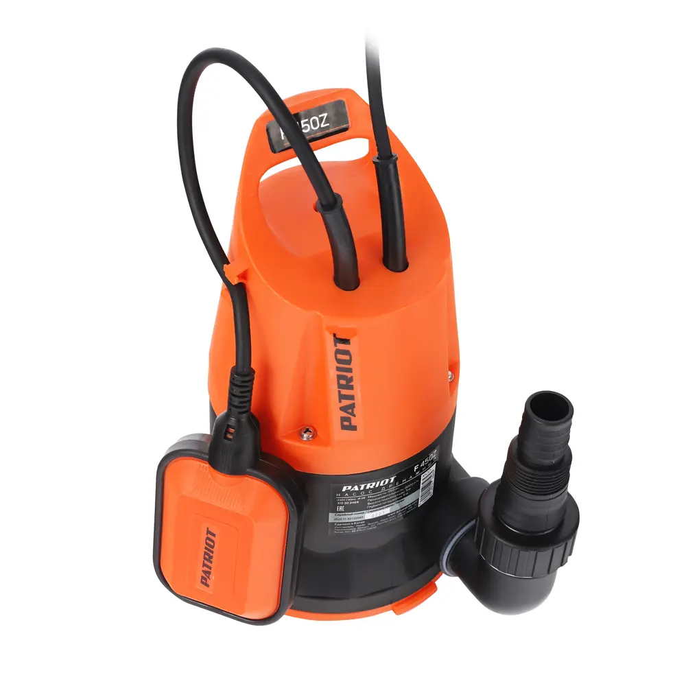 Насос погружной дренажный Patriot F 450 Z для чистой воды 8000 л/час 84327721 STLM-2133714 Santreyd  - Вид №3